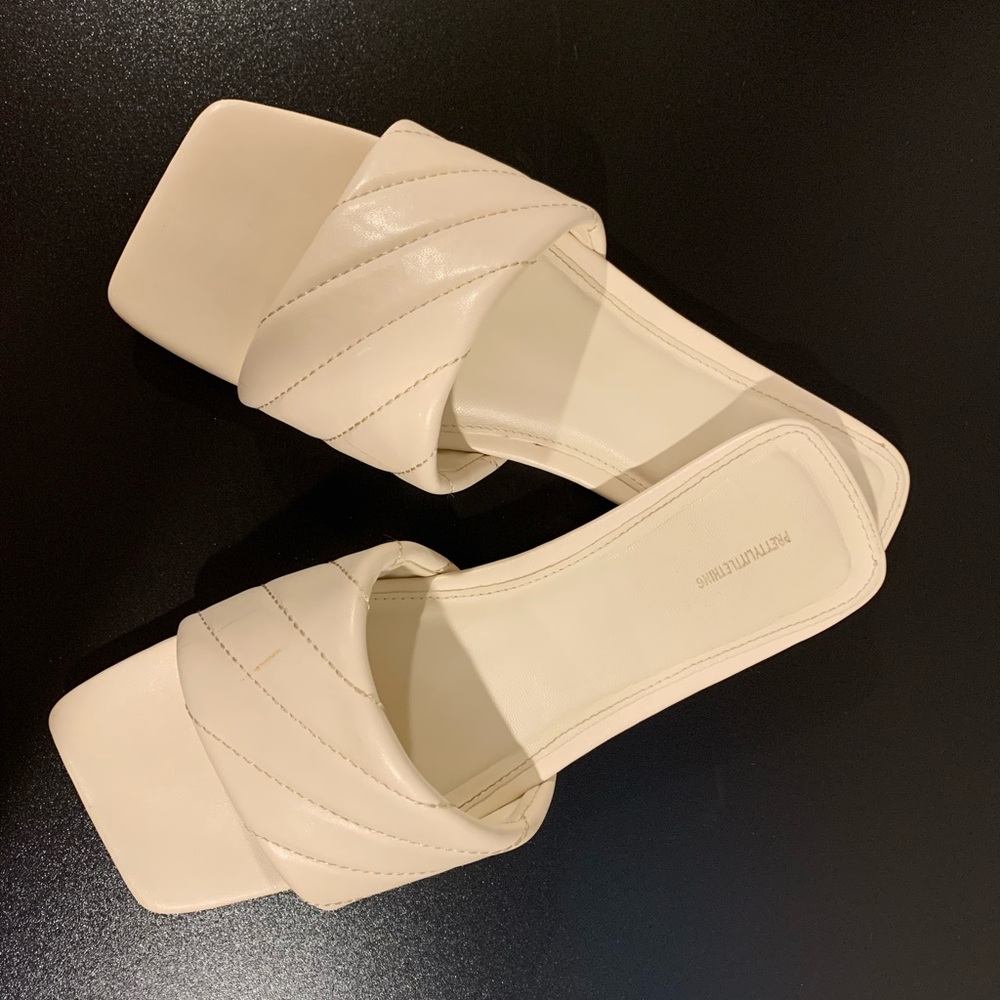 Square Toe Quilted Sandals